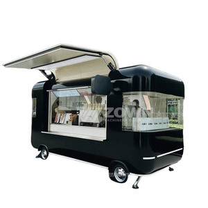 Carrito de Comida Móvil para Venta de Hot Dogs con Parrilla y Freidora, Certificado CE, Carrito de Servicio para Exteriores - Product Image 5