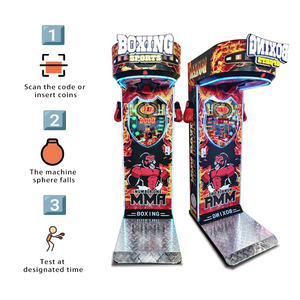Máquina de Boxeo Arcade Recreativa para Calle, Operada con Monedas, Metálica, con Redención de Boletos Electrónicos, Certificación CE, Enchufe Estadounidense, Inglés - Product Image 1