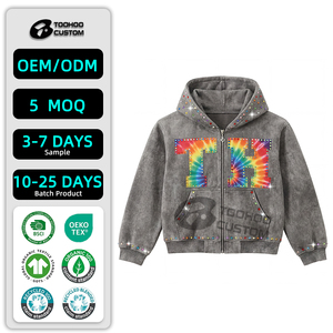 เสื้อฮู้ดดี้ผ้าฝ้ายพรีเมียม 500GSM ทรงบ็อกซี่ สไตล์สตรีทแวร์ สำหรับผู้ชาย ลุควินเทจ ย้อมสีแบบแอซิดวอช ทรงโอเวอร์ไซส์ ไหล่ตก ผ้าหนา แบบเรียบ - Product Image 1