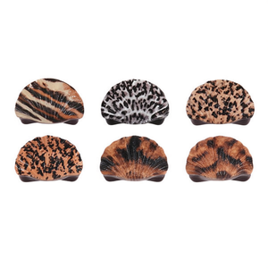 Fermacapelli a Forma di Artiglio con Stampa Leopardata, 600 Pezzi, 2 per Colore, Accessori per Capelli - Product Image 1