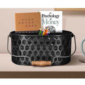 Caddy avec porte-couverts à quatre compartiments Caddy métallique conçu durable pour les fêtes serveur d'ustensiles de ferme meilleur vendeur - Product Image 4