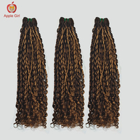 Extensions de cheveux brésiliens Remy 100% naturels, double épaisseur, lisses, 10 à 26 pouces, avec mèches Funmi Applegirl, teinture plus foncée, pour pose à la machine