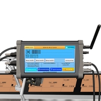 2024 Nueva impresora automática de inyección de tinta Etiqueta continua y codificación por lotes con operación inalámbrica e impresión de fecha de caducidad en línea
