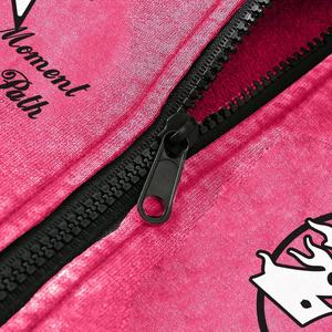 Vente en gros de sweats à capuche pour hommes de haute qualité, épais 500 g/m², en molleton bouclette vintage vieilli, coupe oversize, zippés, courts et délavés à l'acide - Product Image 3