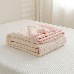 Light Oxygen Cotton Printed Soybean Summer Quilt Four-Piece Air-Conditioned <strong>Bedding</strong> Set Cool Summer Core Thin - Product Image 5