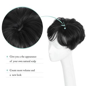 Parrucca da <span class=keywords><strong>donna</strong></span> corta in fibra sintetica naturale per uso quotidiano, con toppe rimovibili, all'ingrosso dal produttore - Product Image 5