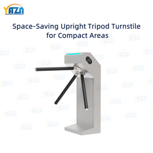 Portillon tournant trépied en acier inoxydable pour système de contrôle d'accès intérieur pour usine, école, stade, métro, simple ou double sens, 0,2s - Product Image 3