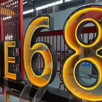 Prix d'usine Bande LED RGB Livraison gratuite Effet de mouvement RGB personnalisé Lettres lumineuses LED 3D Logo Lettres en relief Enseigne de magasin