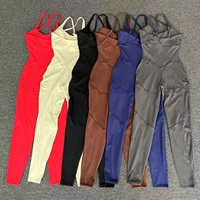 Combinaison de sport et fitness dos croisé sans dos, personnalisable, avec bretelles réglables, effet push-up, séchage rapide, extensible dans les quatre sens - Vente en gros usine