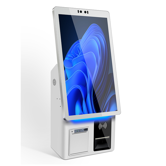 21.5 Inch Payment Terminal Kiosk Barcode Reader SDK Capacitive Touchscreen Multi-OS Support for Supermarket Self Service