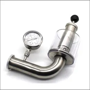 Verstelbare Overdrukklep Tri Geklemd Spunding Valve Met Manometer