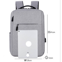 Vente en gros sac d'école Oxford avec impression de logo personnalisée pour les voyages d'affaires sac à dos pour ordinateur portable avec USB