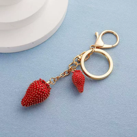Leuke Aardbei Sleutelhanger Tas Bedels Handtas Bedels Voor Portemonnees Sleutelhangers Accessoires Voor Vrouwen Valentijn Geschenken