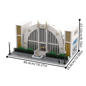 Funbuild อิฐ MOC-223163ห้องโถงแห่งความยุติธรรมชุดตัวต่อเพื่อการศึกษาแบบโมดูลาร์ - Product Image 4