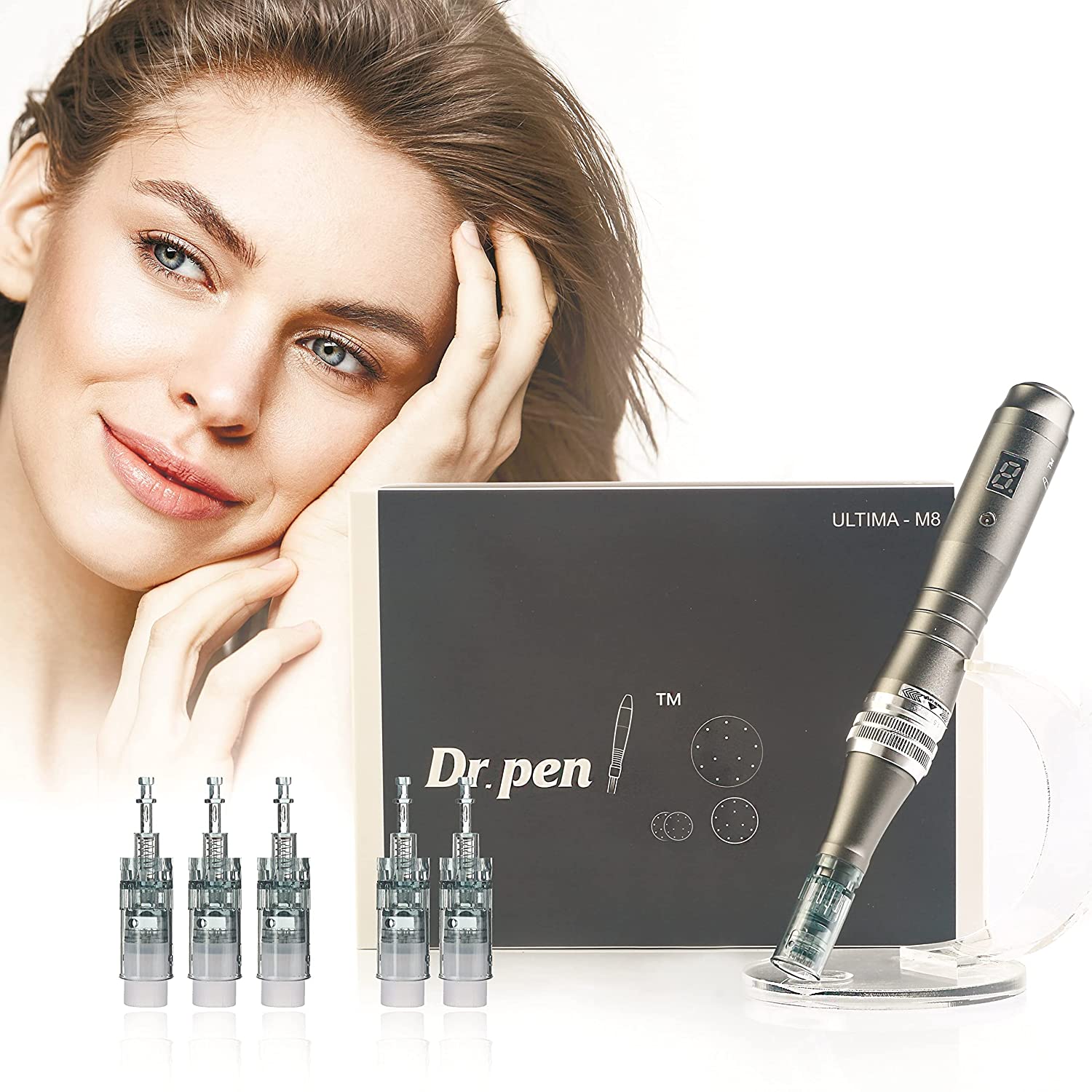 Новинка Amazon M8 беспроводной Dermapen Профессиональный dr Pen A1 A6 N2 M5 M7 M8 автоматический штамп для красоты система мезотерапии дермапен