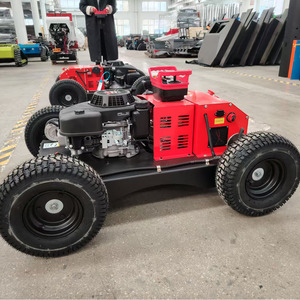 Cortadora de Césped Portátil con Ruedas, Motor de Gasolina de 224cc, Arranque Eléctrico, Control Remoto, Grado Industrial, <span class=keywords><strong>Robot</strong></span> Pequeño, Motor de 4 Tiempos - Product Image 5