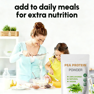 אבקת חלבון אפונה מקורית OEM/ODM סיטונאית, אבקת חלבון אפונה לטיפול בריאותי למבוגרים, 100% צמחי לתיקון שרירים - Product Image 2