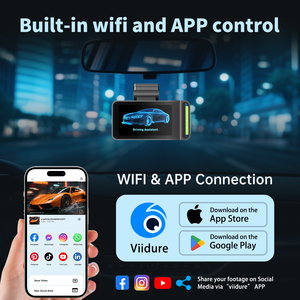 กล้องติดรถยนต์ขนาดเล็กเลนส์คู่4K 3.0นิ้วกล่องดำติดรถยนต์ GPS FHD วิสัยทัศน์กลางคืนกล้องติดรถยนต์ระบบ WiFi บันทึกวิดีโออิเล็กทรอนิกส์อัตโนมัติ - Product Image 3