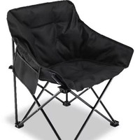 Chaise lune pliable en tissu Oxford pour extérieur avec coussin, légère et portable, pour camping et sieste