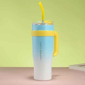 Asmega Stainless Steel Vacuum Tumbler With Lid Double Wall Insulated Travel Mug Modern Design For Coffee And <b>Tea</b> - Product Image 4