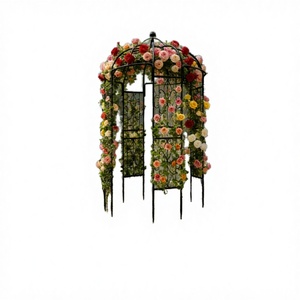 Pergola de jardin en métal en forme de cage à oiseaux pour plantes grimpantes, style classique/moderne, arches de mariage extérieures pour cérémonie - Product Image 3