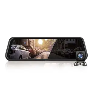 Accessori per auto cina all'ingrosso 9.66 ''IPS Touch Full HD 2K Car Dash Cam anteriore e posteriore Dual Lens G-Sensor piccolo videoregistratore