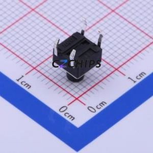 K2-6639DP-G4SW-04 Tactile Switch Through hole-4P,6x6mm Switch Single Pole Single Throw Round Button 2.5N Through Hole - Product Image 2