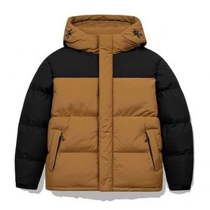 Veste matelassée d'hiver pour homme, personnalisée, avec capuche, rembourrage en coton, fermeture éclair, chaude, unisexe, patchwork - Product Image 4