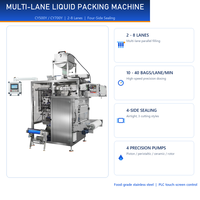 Machine de remplissage intelligente entièrement automatique certifiée CE, 4 à 6 voies, pour liquides, sauces, huiles piquantes et assaisonnements en bouteilles et sachets