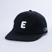 Petjes met kleine gebogen klep, ongestructureerde 'dad hats', 6-delige baseballcap met aangepaste borduurlogo