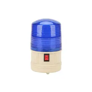 Sistem Alarm sirene strobo LED dan suar putar peringatan cahaya desibel tinggi dengan bel peringatan berkedip Putar