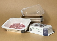 Bandeja de Papel con Película EVOH de Alta Barrera para Envasado en Atmósfera Modificada (MAP) para Carne y Pescado Frescos