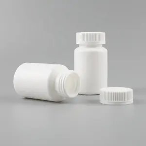 Logo personalizzato bianco HDPE 120ml 4oz HDPE pillola bottiglia medicina capsula supplemento bottiglia barattolo per uso alimentare bottiglia a prova di bambino - Product Image 3