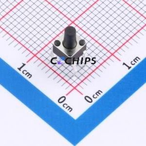 TC110926070 Tactile Switch Through hole Component (THT)-4P,4.5x4.5mm Switch Single Pole Single Throw Round Button 2.6N 7mm - Product Image 1