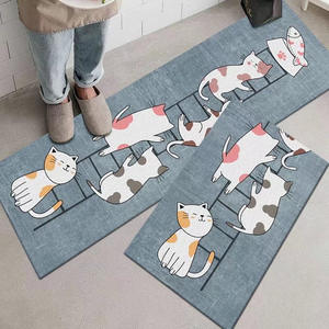 Alfombra de Cocina con Dibujos Animados de Animales, Alfombra de Entrada Antideslizante, Alfombra de Baño Absorbente para Dormitorio, Alfombra Simple y Moderna para el Hogar - Product Image 1