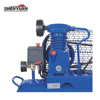 Compresseur d'air miniature SHENYUAN de qualité industrielle, haute pression, 0,75 kW, 30 litres, portable, entraîné par courroie, lubrifié, refroidi par air, 110 V/220 V