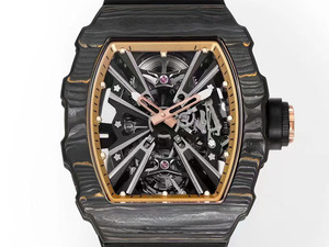Modern High-end Top-quality Luxury 1201 Black Carbon Fiber <b>Skeletonized</b> Tourbillon <b>Automatic</b> Mechanical <b>Watch</b> for Men - Product Image 2
