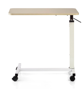 Table de lit réglable en hauteur pour meubles d'hôpital, table de chevet avec planche à manger - Product Image 5