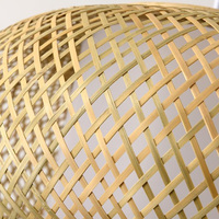 Luminaire suspendu en rotin de bambou moderne de style nordique, luminaire rond en osier pour la cuisine et la salle à manger, décoration intérieure, lustre