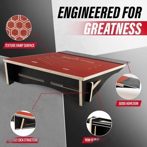 Rampe de skateboard en bois Yes4All, pliable, équipement d'entraînement pour sauts et obstacles - Product Image 3