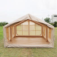 Tente de camping gonflable pour groupe, 12 mètres carrés, avec intérieur spacieux pour 8 à 12 personnes, idéale pour les voyages, les vacances et les événements
