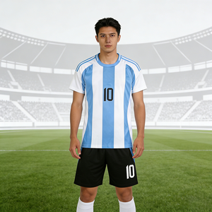 Sublimation Premium Soccer Jersey New Design Men's Short Sleeve Breathable Quick Dry Sport Uniform Set - Product Image 1