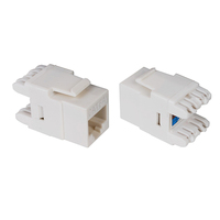 Plaque frontale de panneau de brassage Catégorie 6, prise modulaire 180 degrés, Jack Keystone RJ45 Cat6 AMP Krone