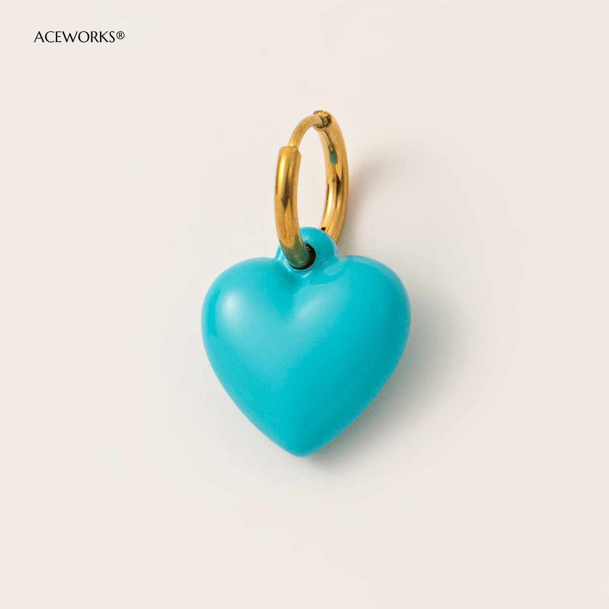 Light Blue Heart 20mm