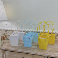Sac de transport pour fleurs INUNION Kraft, rectangulaire, imperméable, boîtes cadeaux pour bouquets