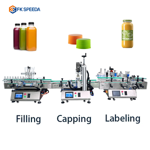 Đa chức năng lỏng Máy rót chai tự động thép không gỉ Mini nước trái cây dây chuyền sản xuất - Product Image 1