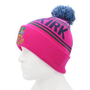 OEM 100% Acrylic Custom Embroidery Logo Comfortable Knitted Beanie <b>Hat</b> Unisex Casual <b>Pompom</b> <b>Hat</b> In Daily Use - Product Image 3
