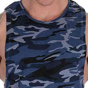 Camiseta sin Mangas de Cuello Redondo para Hombre, 100% Algodón, Transpirable, Ecológica, de Secado Rápido, Cómoda, Informal, para Gimnasio, Personalizable OEM - Product Image 3
