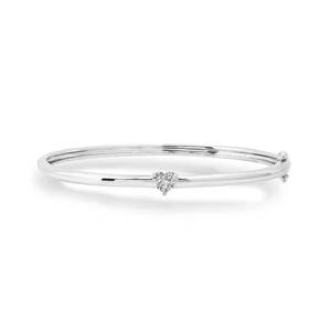 Pulsera de Plata de Ley 925 Chapada en Oro para Mujer, Joyería Gruesa y Grande, Brazalete de Corazón con Circonitas Cúbicas - Product Image 6