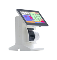 Máquina de caja registradora barata E86D, caja registradora con pantalla táctil todo en uno fácil de operar con impresora integrada y software en inglés
